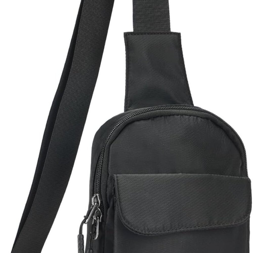 Water-Resistant Nylon Crossbody Bag for Active Lifestyle - 6.4oz Lightweight
